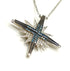 14K Gold & Black Diamond Star Of Bethlehem Opening Magnetic Necklace